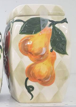 Tuscan Fruit Large Canister & Lid