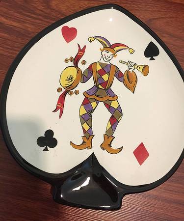 King of Hearts Spade Shaped Dish