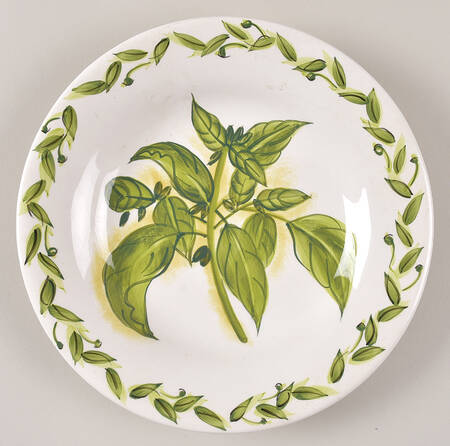 Botanical Herbs Salad Plate