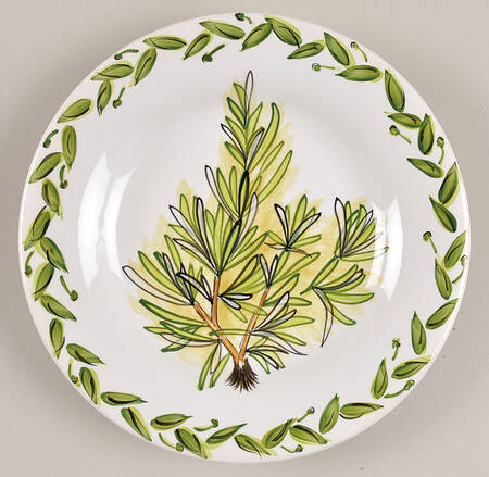 Botanical Herbs Salad Plate by Tabletops Unlimited