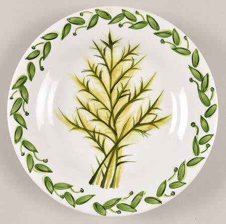 Botanical Herbs Salad Plate