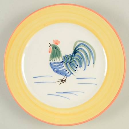 Rooster Glory Salad Plate