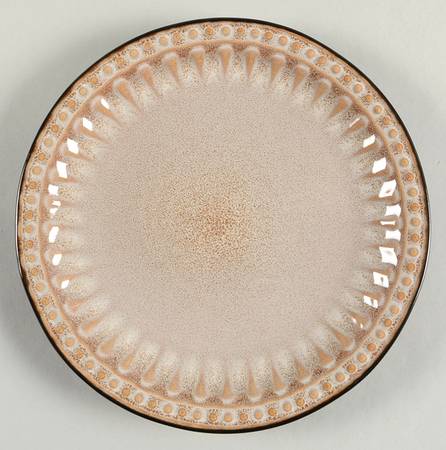Beads Taupe Salad Plate