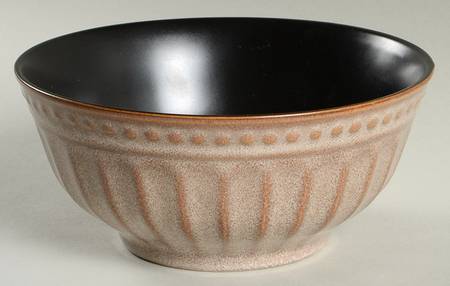 Beads Taupe Soup/Cereal Bowl