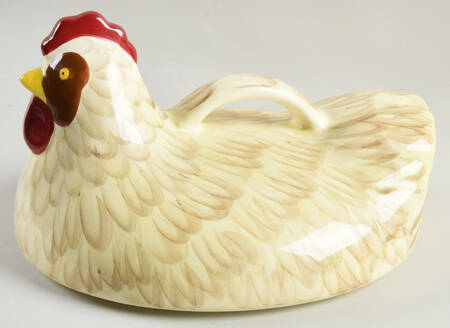 Old World Cream Lid for Figural Oval Baker by Temp-Tations