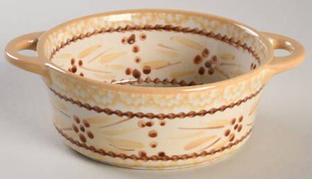 Old World Cream 10 Oz Individual Casserole No Lid
