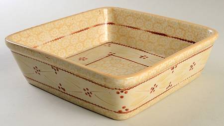 Old World Cream 9" Square Baker