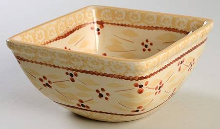 Old World Cream 6" Square Mixing Bowl