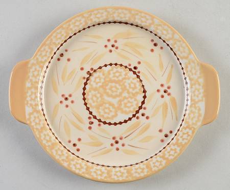 Old World Cream 7" Round Lid-It (Trivet,Tray,Baker Lid)