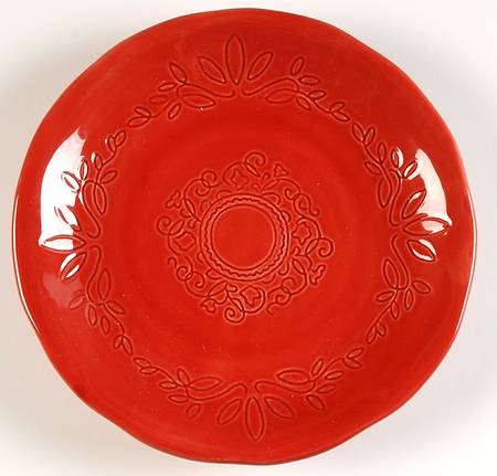 Espana Antica Red Salad Plate
