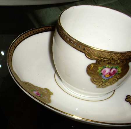 TIR607 Flat Demitasse Cup & Saucer Set