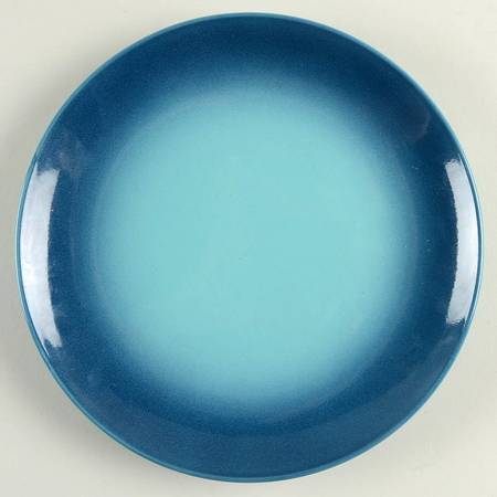 Ombre Blue Salad Plate