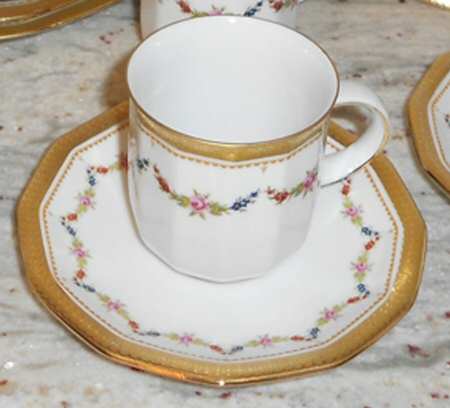 TIR608 Flat Demitasse Cup & Saucer Set