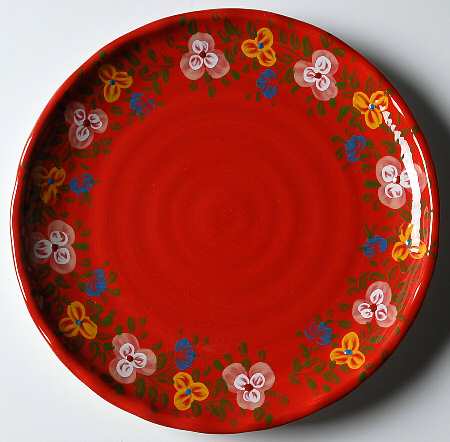 Pasha Red Salad Plate