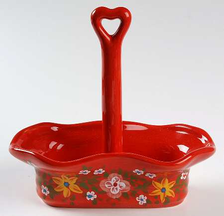 Pasha Red Tray for Salt and Pepper Set