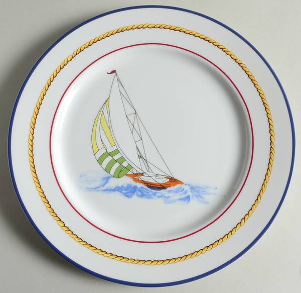 Tiffany Sailboats Dinner Plate