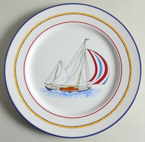 Tiffany Sailboats Dinner Plate