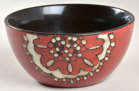 Beads Reactive Hibiscus Soup/Cereal Bowl
