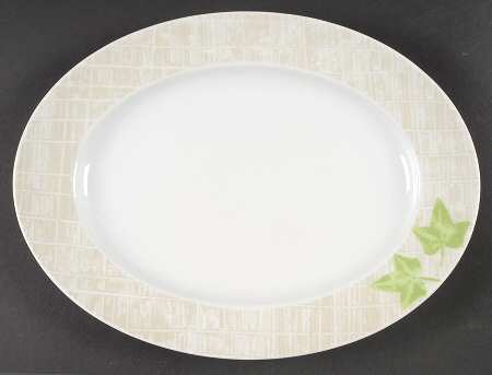 Ivy1 12" Oval Serving Platter