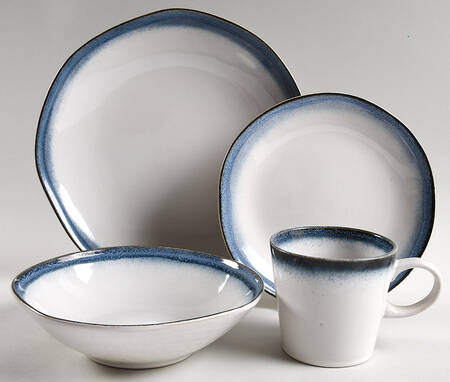 Ashwood Blue 4 Piece Place Setting