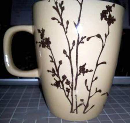 Vintage Modern Floral Mug