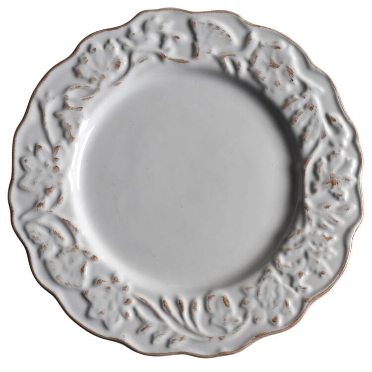 Charlotte White Salad Plate