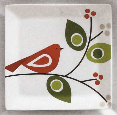 Birds and Berries Salad Plate