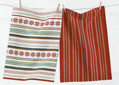 Nordic Winter Cloth Dish Towel - Set of 2