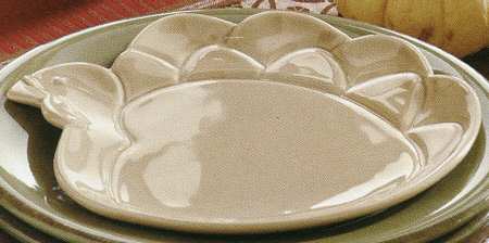 Turkey Day Tan Appetizer Plate