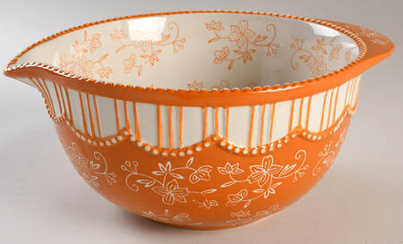 Floral Lace Spice 11" Nesting Bowl with Spoit