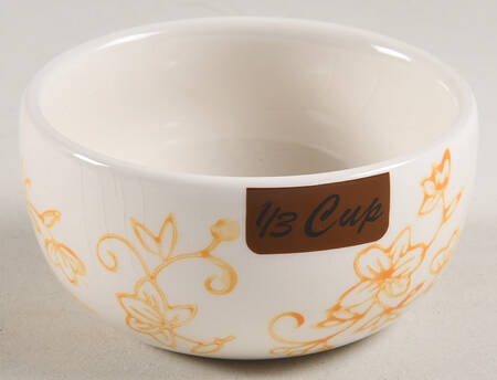 Floral Lace Spice 1/3 Cup Figural Nesting Measuring Cup