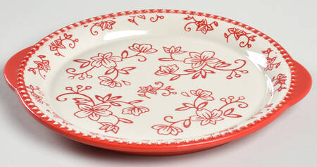 Floral Lace Red Lid-It for Tureen