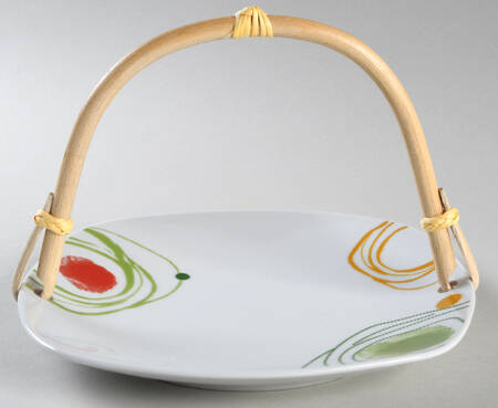 Arcadia 5 3/8"-5 5/8" Bamboo Handled Serving Plate  HC