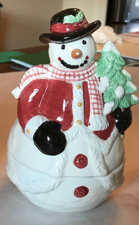Holiday Figural Candy Box & Lid