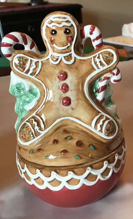 Holiday Figural Candy Box & Lid