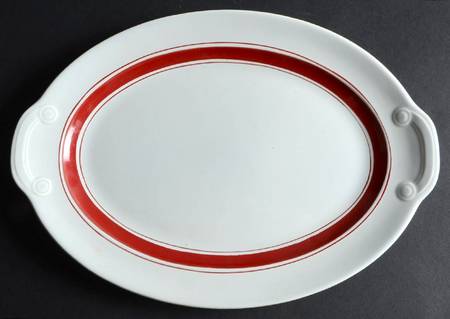 Chatham Modern Maroon 12" Oval Serving Platter