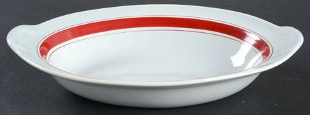 Chatham Modern Maroon 10" Oval Vegetable Bowl