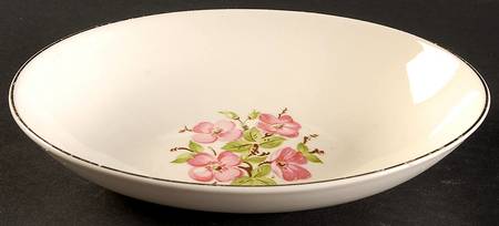 Apple Blossom 8" Oval Vegetable Bowl