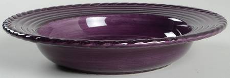 Lucca Plum Large Rim Soup Bowl