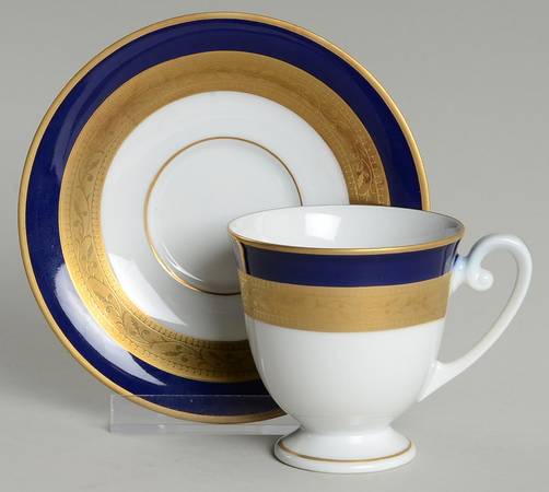 TIR643 Footed Demitasse Cup & Saucer Set