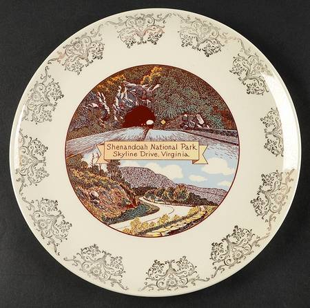 Virginia Souvenir Plates by Taylor, Smith &amp; Taylor (Ts&amp;T)