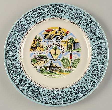 State Souvenir Plates (Version B) by Taylor, Smith &amp; Taylor (Ts&amp;T)