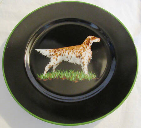 Hunting Dogs Salad Plate