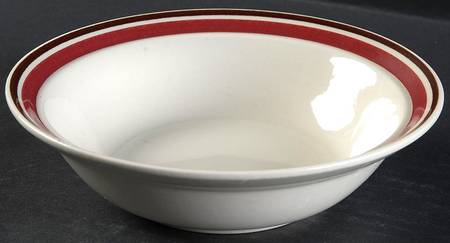Olympia Magenta Rim Cereal Bowl