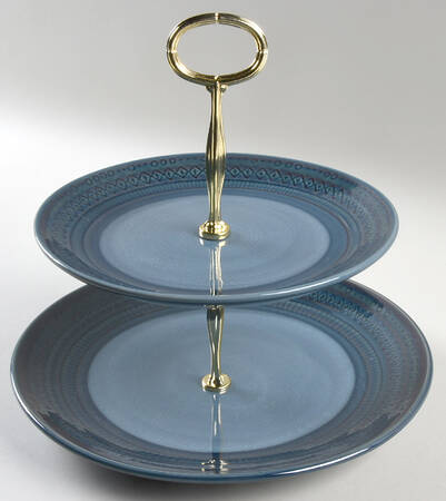 Kingsland 6 5/8"-10"  2 Tiered Serving Tray (Dp, Sp) HC