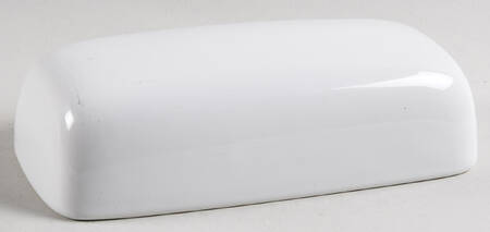 Basic White Coupe Lid for 1/4 Lb Butter