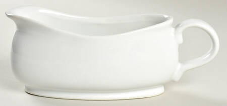 Basic White Coupe Gravy Boat