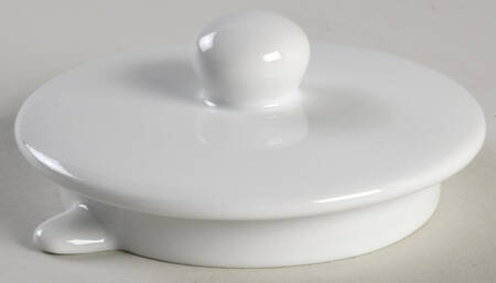 Basic White Coupe Lid for Teapot