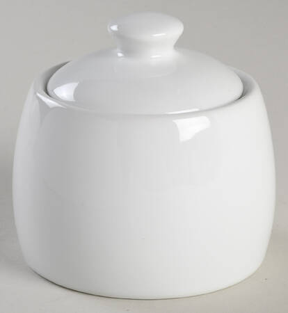 Basic White Coupe Sugar Bowl & Lid