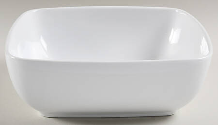 Basic White Coupe 9" Square Serving Bowl